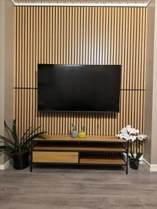 โทรทัศน์และ/หรือระบบความบันเทิงของ luxury Apartment by Skyactive