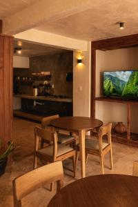 Μια τηλεόραση ή/και κέντρο ψυχαγωγίας στο Casa Chati Hostel