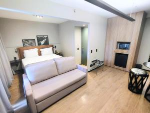 Μια τηλεόραση ή/και κέντρο ψυχαγωγίας στο The Capital Flat Luxo Itaim Bibi