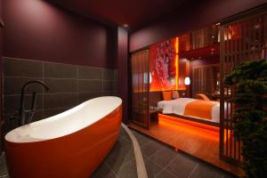 Et badeværelse på Chiic House Đà Lạt