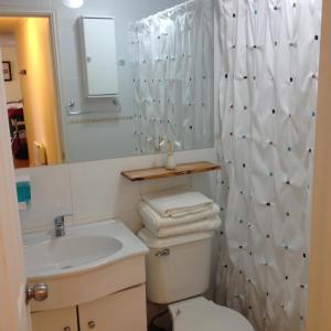 Et badeværelse på Apartment Villarrica Holidays