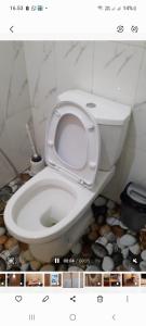 Koupelna v ubytování Cabin wetan kali dieng