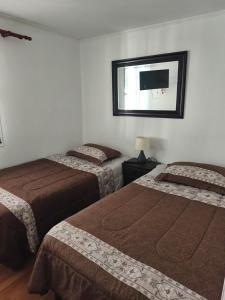 Ένα ή περισσότερα κρεβάτια σε δωμάτιο στο Hostal milis