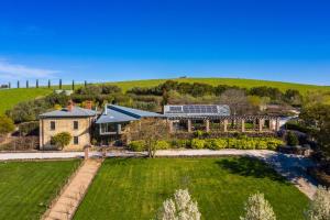 an aerial view of a house with a garden at Vale Hill House in Ullina