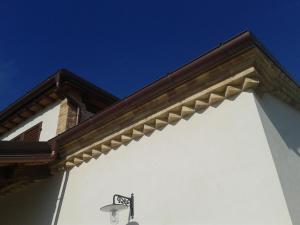 The building in which a panziókat is located