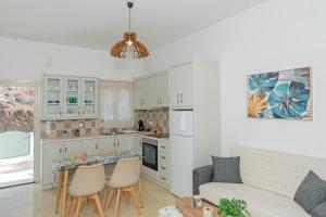 Η κουζίνα ή μικρή κουζίνα στο Chora Sea View Residence