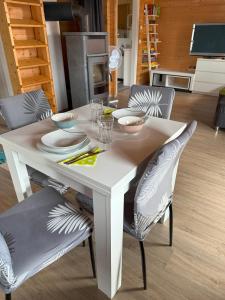 Χώρος καθιστικού στο Ferienhaus Vogelnest