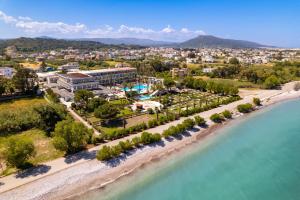 an aerial view of a resort on the beach at All Senses Ocean Blue Sea Side Resort - All Inclusive in Kremasti
