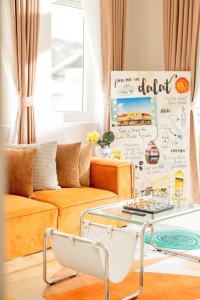 Χώρος καθιστικού στο Late December Villa