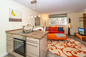 Kuchyň nebo kuchyňský kout v ubytování Villa Luna