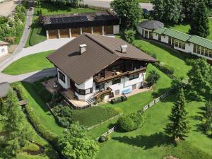 an overhead view of a house with a roof at Ferienwohnungen Falger in Berwang