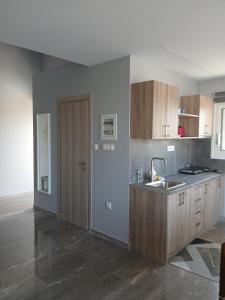 Kuchyň nebo kuchyňský kout v ubytování Diolkos