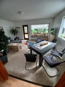 Χώρος καθιστικού στο Ferienwohnung Fröhlich