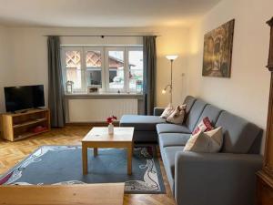 TV a/nebo společenská místnost v ubytování Landhaus Feilner