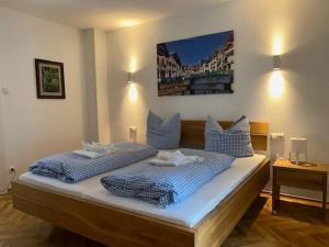 Postel nebo postele na pokoji v ubytování Landhaus Feilner