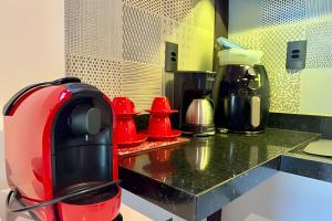 Køkken eller tekøkken på Chalé Lua Nova - Cabanas Lua Nova