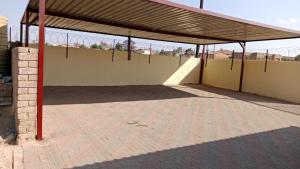 a building with a roof with a skateboard ramp at NEMARA Self Catering Lodge in Polokwane