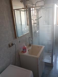 Koupelna v ubytování B&B Modigliani