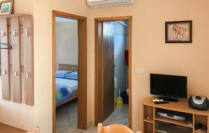 Μια τηλεόραση ή/και κέντρο ψυχαγωγίας στο Nice Apartment In Vir With Wifi +3 φωτογραφίες