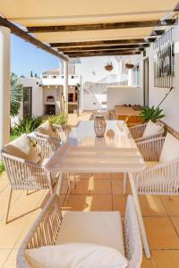 Χώρος καθιστικού στο Casa Rubi