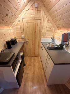 Η κουζίνα ή μικρή κουζίνα στο Clogau Tree House Hot tub &sauna