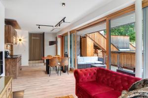 Χώρος καθιστικού στο Zugspitzstudio Apartment