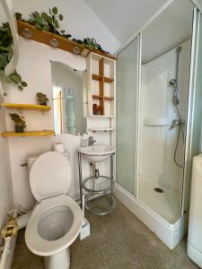 Koupelna v ubytování Charmant Duplex rue des Allois - DABNB