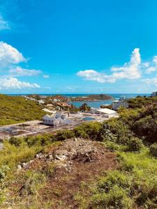 a view of the ocean from the top of a hill at Sxm Sea View Apartments in Philipsburg
