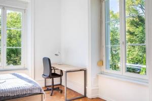 Katil atau katil-katil dalam bilik di Suite Spacieux , Maison de Maître, parking Gratuit, MULHOUSE CENTRE