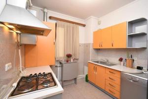 Kuchyň nebo kuchyňský kout v ubytování kvartira v centre goroda