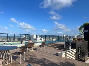 Μπαλκόνι ή βεράντα στο Flat no Move em Tambaú