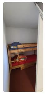 Palanda nebo palandy na pokoji v ubytování Superbe studio 4 personnes dans résidence calme
