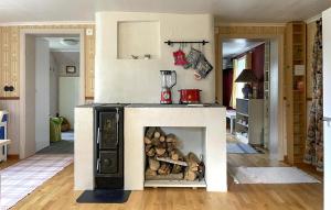 Torpにある2 Bedroom Awesome Home In Arbogaのリビングルーム(薪暖炉付)