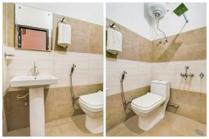 Et badeværelse på Hotel O Green City Dhakoli Formerly Swagat