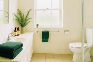 a bathroom with a toilet and a sink and a window at Exclusive Toorak Village 3B Corporate Retreat in Melbourne +41 photos