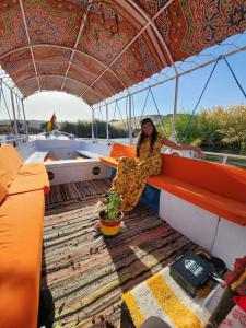 Χώρος καθιστικού στο Taha nubian boat