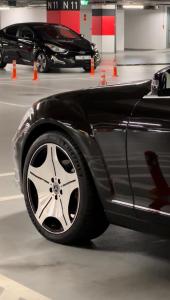 a close up of the front end of a car at Leo in Baku