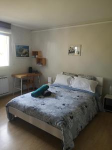 Ένα ή περισσότερα κρεβάτια σε δωμάτιο στο Chambre d'Hôtes Valérie