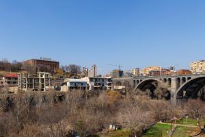 a view of a city with a bridge at Studio KeyGo #0058 near the Ararat Museum in Yerevan