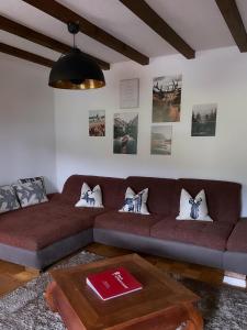 Χώρος καθιστικού στο Rose und Belle Apartment mit HS-Card - Greschuk Apartments