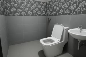 カラングートにあるPhase 369 Casa De Village North Goaのトイレと洗面台付きのバスルーム +15枚の写真