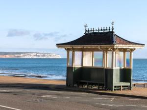 a gazebo on the side of a beach at Culver View in Shanklin +11 photos