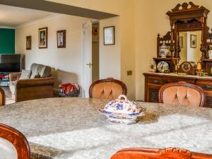 a dining room table with a bowl on top of it at Beckbridge House in Pickering