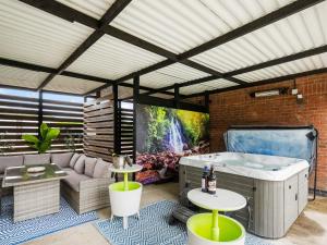 Et opholdsområde på Poppy Cottage