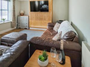 Posezení v ubytování Nene Cottage