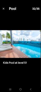 ein Bild von einem Swimmingpool mit den Worten Pools Pool bei in der Unterkunft Eaton kl,2R1B,0 Service,KLCC,500mbps,2-4pax in Kuala Lumpur