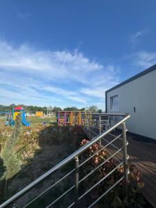 a view of a playground with a play equipment at Dreamland Houses Shkoder in Shkodër