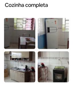 Kuchyň nebo kuchyňský kout v ubytování Casa na praia Paraná