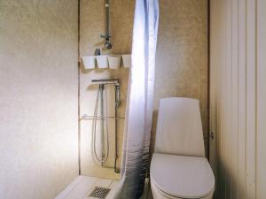 a bathroom with a toilet and a shower at 6 person holiday home in Eskebjerg-By Traum in Eskebjerg +20 photos