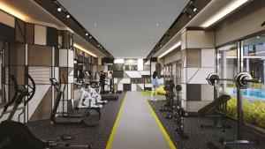 Fitness centrum a/nebo fitness zařízení v ubytování S Tower SYNC Residences